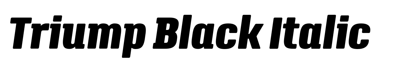 Triump Black Italic